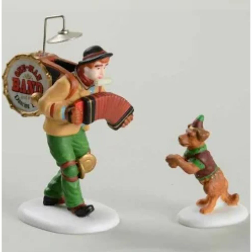 Dept 56 "One-Man Band And The Dancing Dog" Heritage Village Accessory #58891